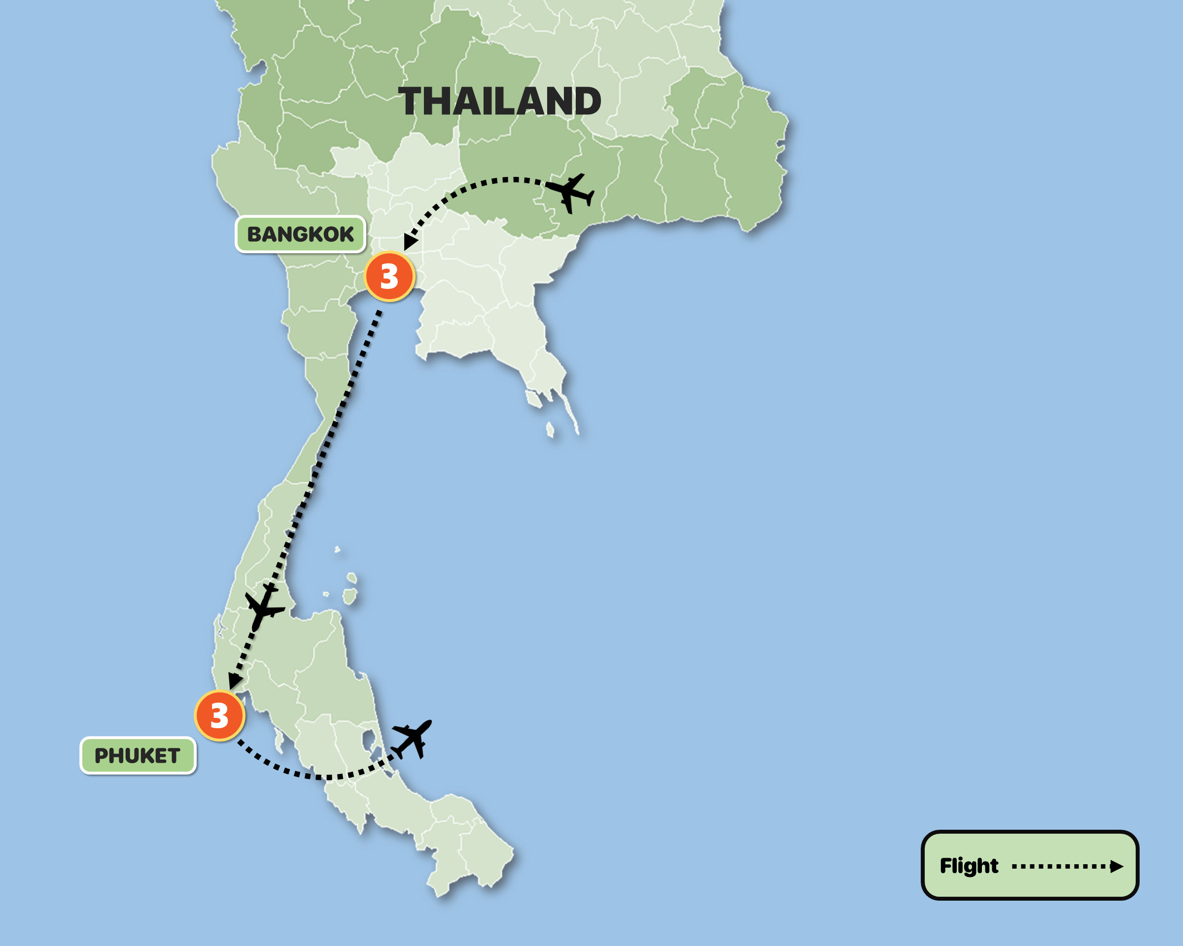 tourhub | Tweet World Travel | Thailand Tour: Wellness Retreat In Bangkok & Phuket  | Tour Map