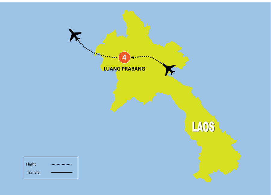 tourhub | Tweet World Travel | 5-Day Cultural Luang Prabang Tour | Tour Map